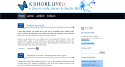 Desktop Screenshot of kishorelive.com